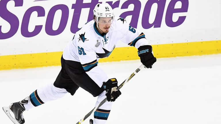 Justin Braun scored for the San Jose Sharks to level the match