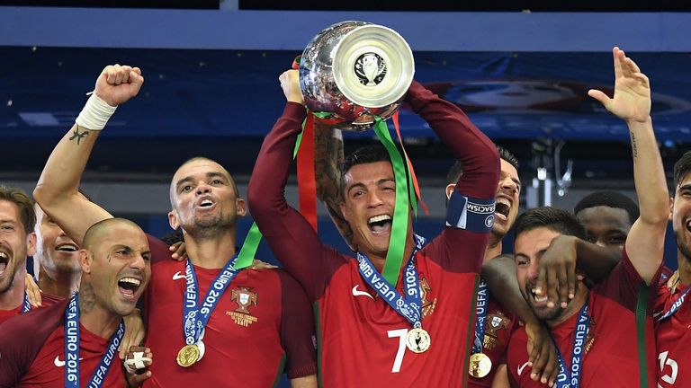 Ronaldo captained Portugal to Euro 2016 glory in France