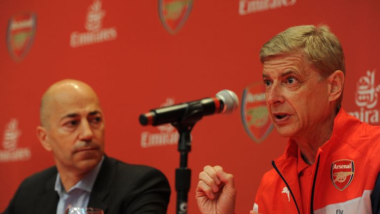 Arsenal chief executive Ivan Gazidis (left) has defended the club's transfer policy