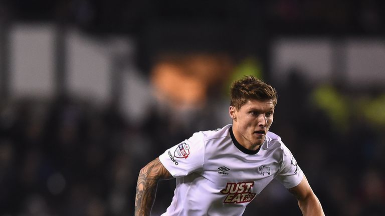Hendrick in action for Derby County