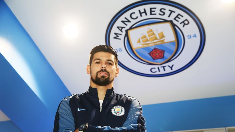 Manchester City's Nolito started on the left wing