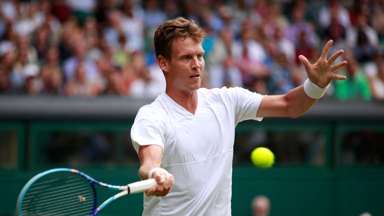Tomas Berdych also in action