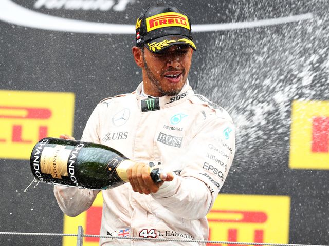 Lewis Hamilton won a dramatic race