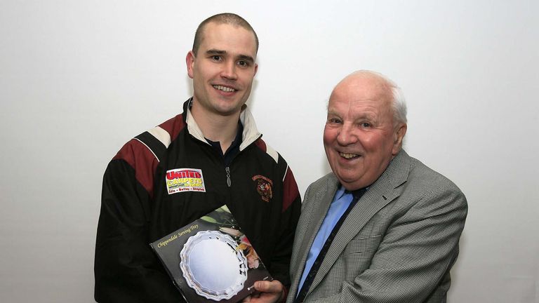 Former Leeds Rhinos President Jepson (right) died aged 96