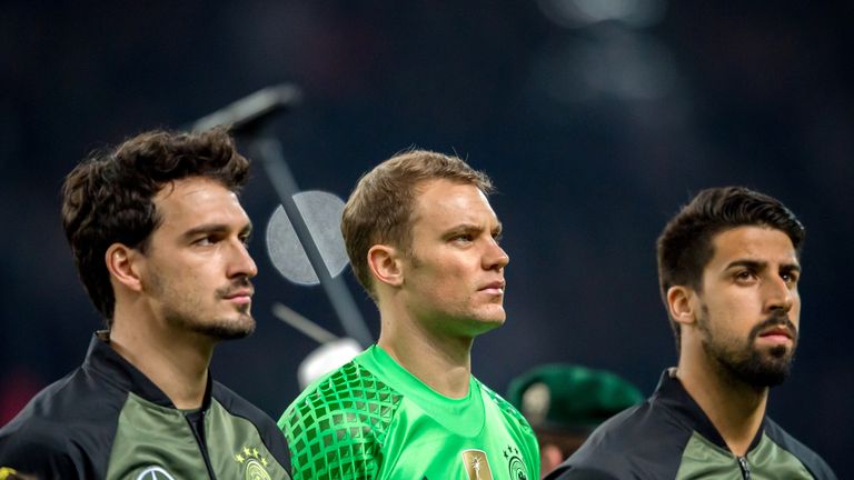 Hummels (left), Neuer (centre) and Khedira (right) are among the candidates to succeed Schweinsteiger
