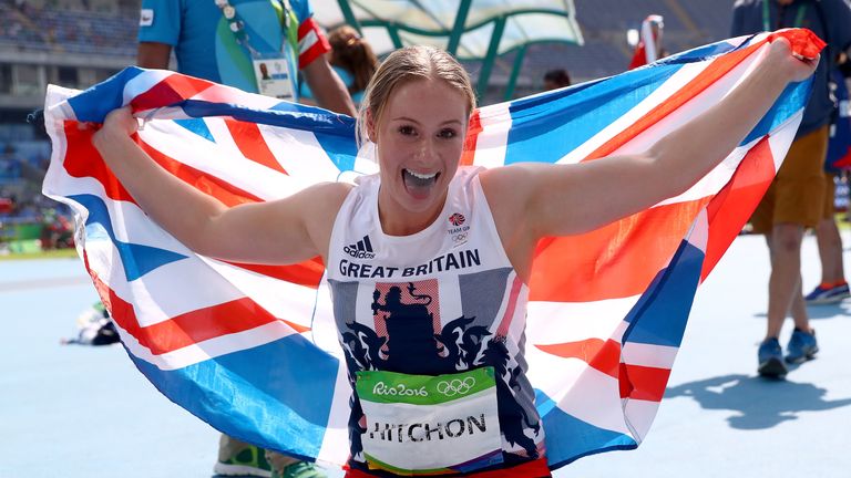 Sophie Hitchon took third in the women's hammer with a throw of 74.54 metres