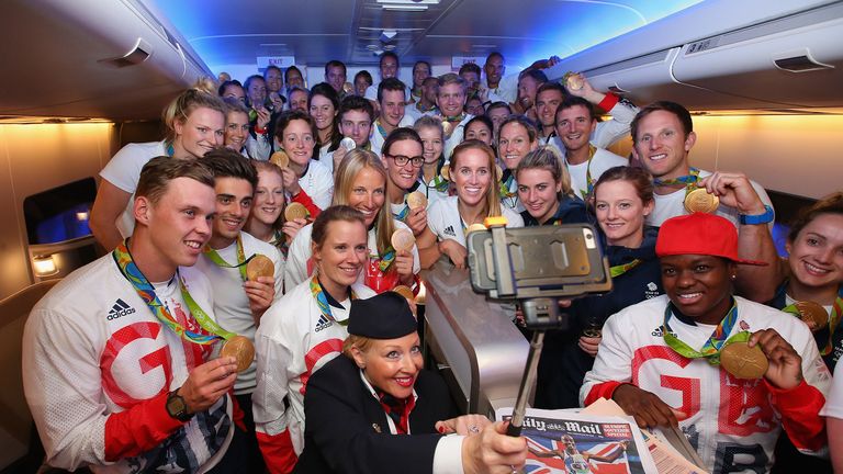 Team GB returning from Rio Olympics after beating their target of 48 medals