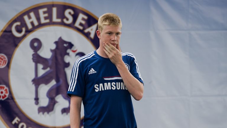 De Bruyne made just eight appearances in a two-year stay at Chelsea