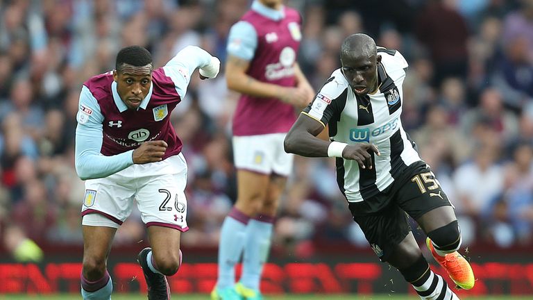 Aston Villa and Newcastle clash at St James' Park on Monday