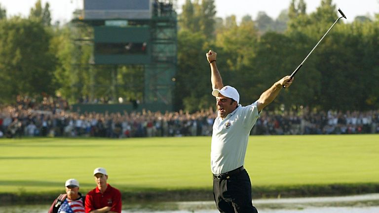 McGinley's eight-foot putt secured the winning point