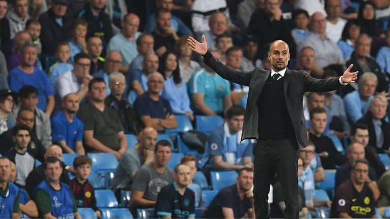 Pep Guardiola's Manchester City currently sit top of the Premier League
