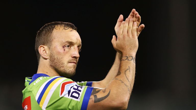 Josh Hodgson was named Canberra's joint player of the year