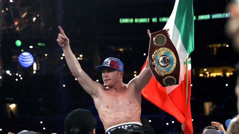 'Canelo' Alvarez stopped Liam Smith to claim WBO super-welterweight title in his last fight