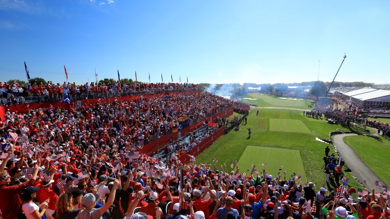 Huge crowds have filled Hazeltine throughout the week