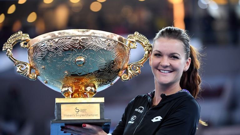 Konta lost to Agnieszka Radwanska in October
