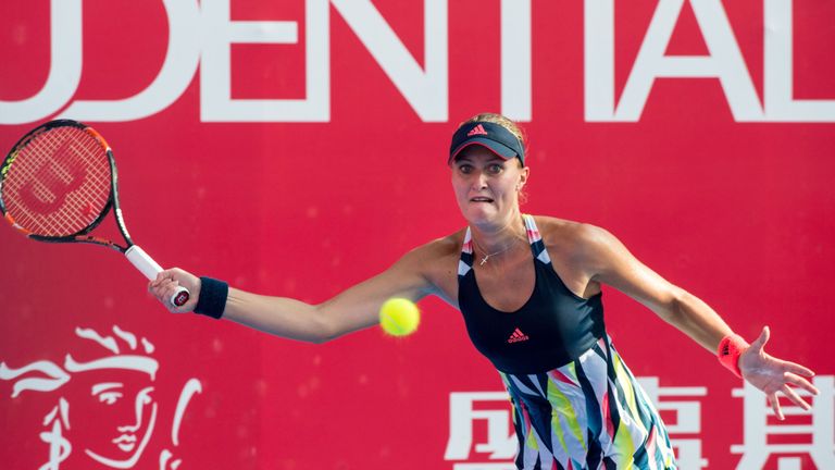 Kristina Mladenovic will face Wozniacki after defeating Daria Gavrilova in straight sets