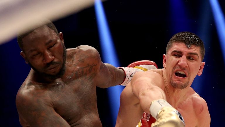 Marco Huck stopped Ola Afolabi in 10 rounds to win the IBO title