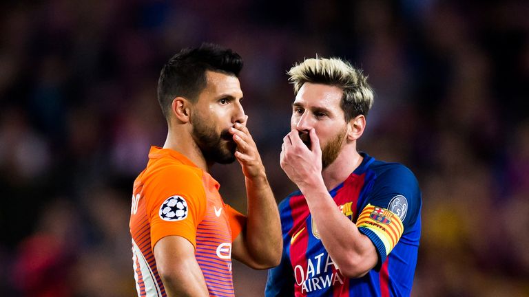 Sergio Aguero would be happy to welcome Lionel Messi to Manchester City