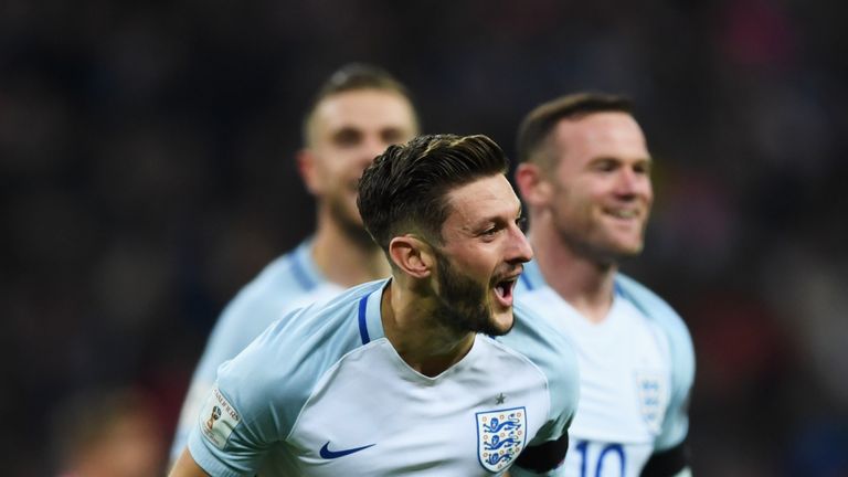 Adam Lallana scored during England's 3-0 win over Scotland at Wembley in November 2016