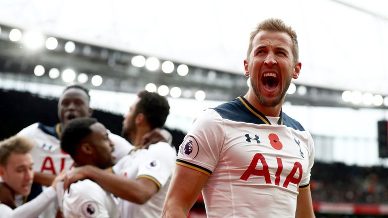 Harry Kane scored Spurs' equaliser at Arsenal on his return from injury