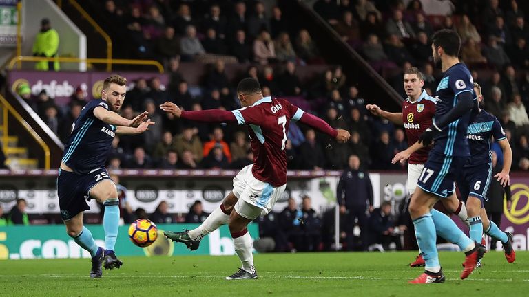 Andre Gray scored the decisive goal for Burnley against Boro