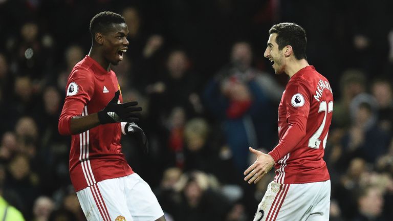 Henrikh Mkhitaryan and Paul Pogba joined United last summer