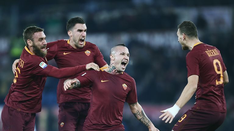 Nainggolan has been in fine form this season for Roma and has netted 10 times