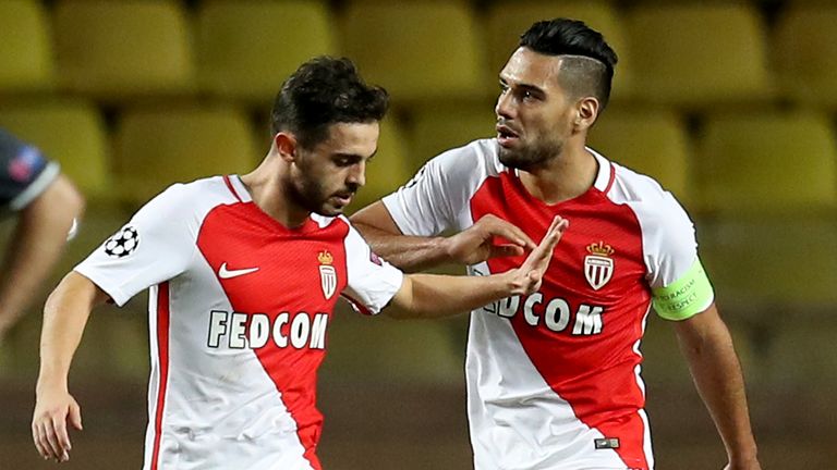 Silva (L) struck up an excellent understanding with striker Radamel Falcao last season