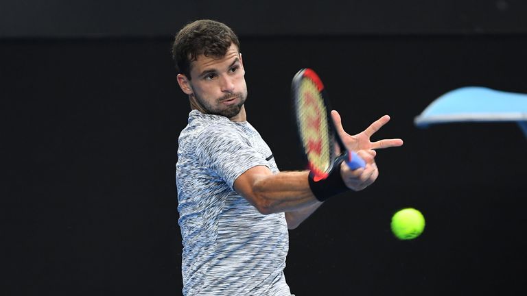 Grigor Dimitrov booked his place in the Australian Open quarter-final for the second time