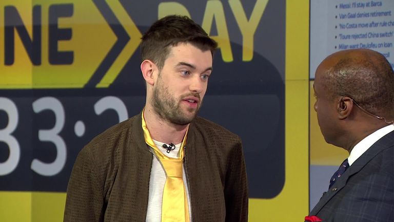 Jack Whitehall made an appearance on Sky Sports News HQ on Deadline Day