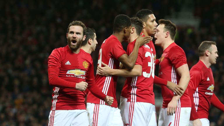 Juan Mata scored Manchester United's opening goal against Hull