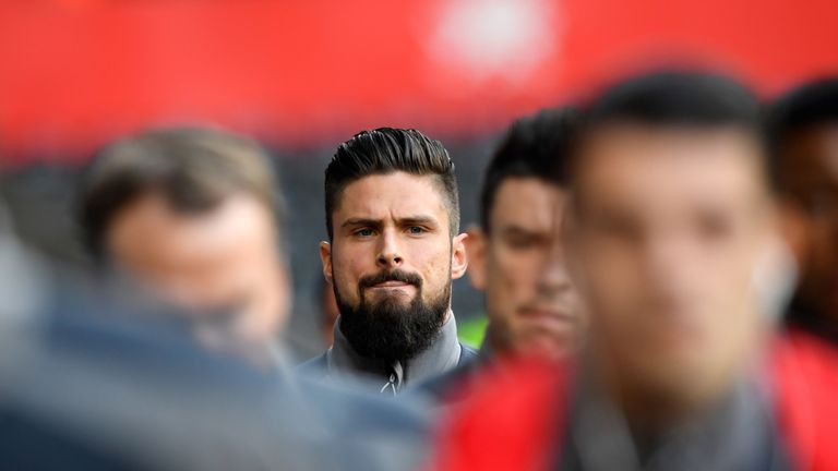 Giroud started 11 league games last season