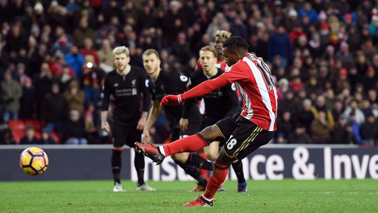 Jermain Defoe scored two penalties against Liverpool