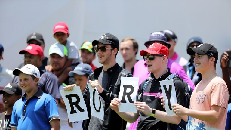 Fans have already been out around Glendower Golf where McIlroy is making his seasonal debut