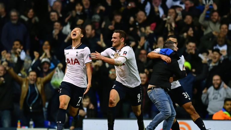 Heung-Min Son struck twice for Tottenham against Wycombe