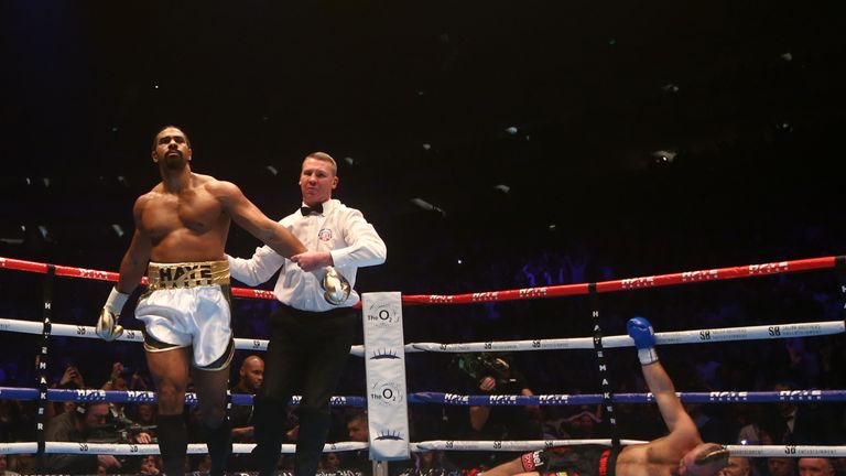 Haye blasted aside Mark de Mori within the first round on his return to boxing in January last year