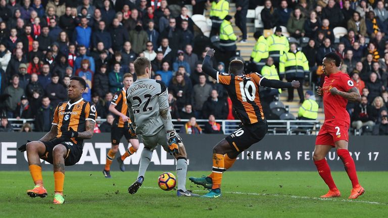 Alfred N'Diaye opened the scoring just before half-time on his debut