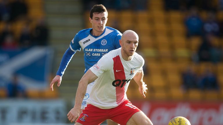 Conor Sammon in action for Kilmarnock