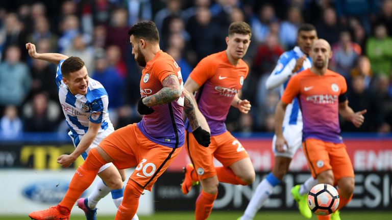 Jack Payne fires and early effort