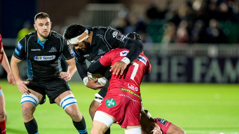 James Davies made 24 tackles against the Warriors at Scotstoun