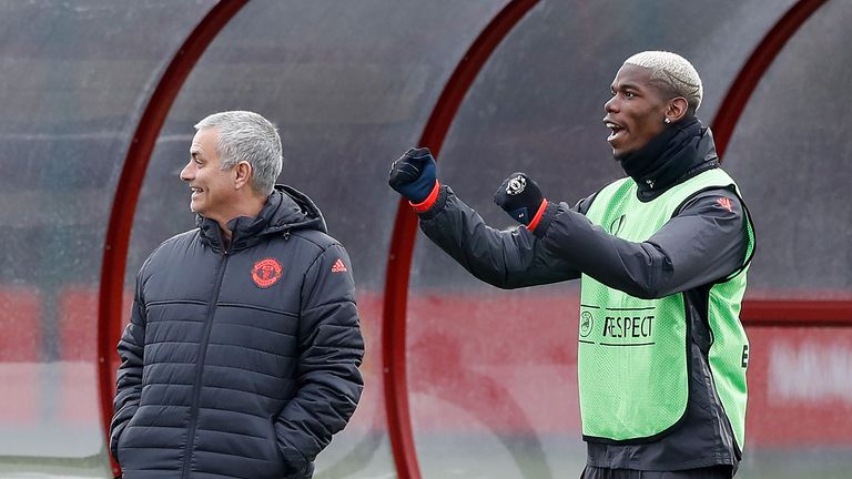 Mourinho (left) will bring the best out of Pogba at Man Utd, according to Pires