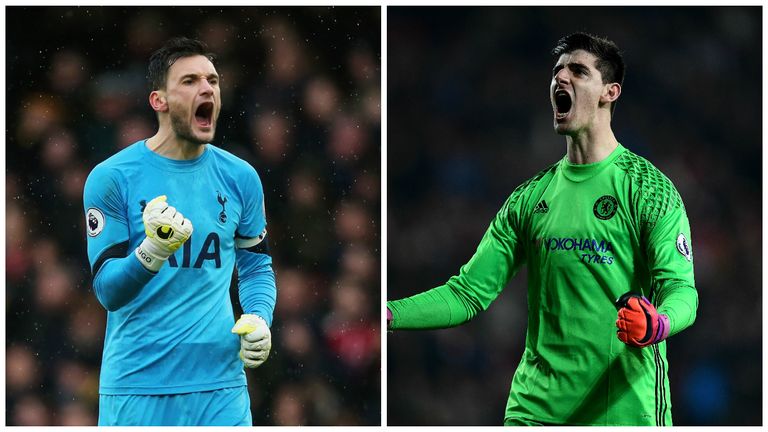 Courtois and Tottenham's Hugo Lloris have both kept 13 clean sheets in the league