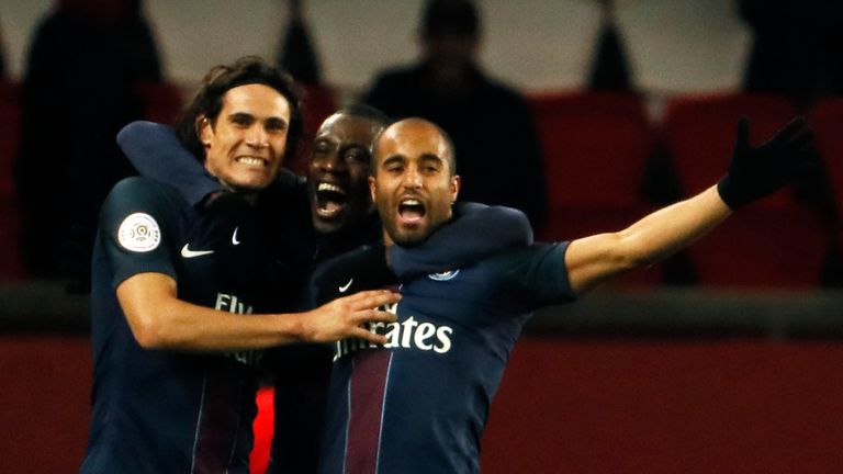 Chelsea were reported to be interested in signing Lucas Moura (R) from Paris Saint-Germain this week