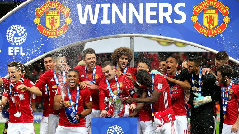 Manchester United won the league cup last season with a 3-2 win over Southampton
