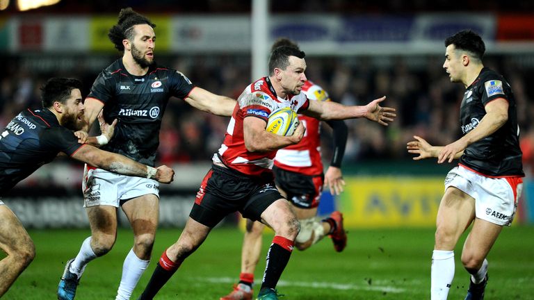 Tom Marshall scored a try in Gloucester's win over Saracens