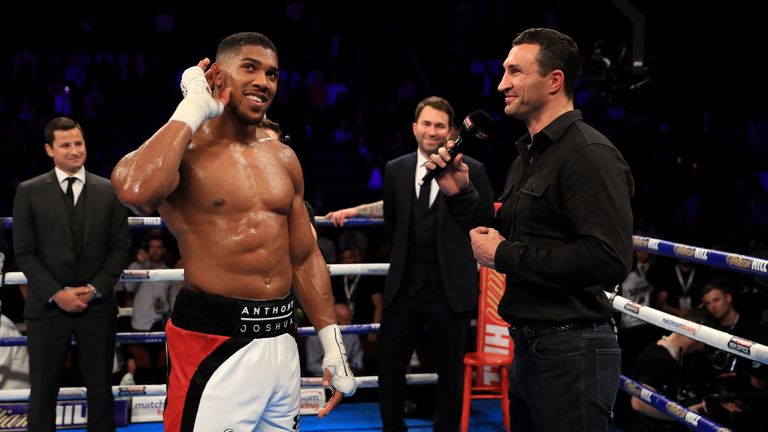Joshua and Klitschko swiftly welcomed the opportunity to share the ring