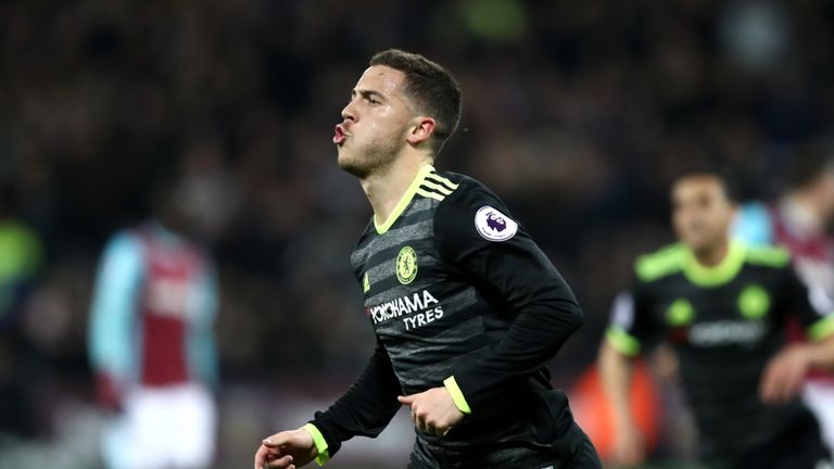 Eden Hazard opened the scoring in the 25th minute