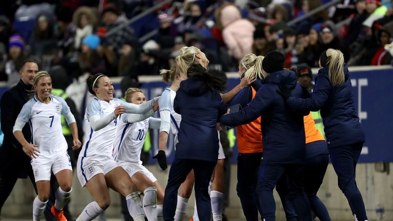 White's strike confirmed England's first victory over the USA since 2011