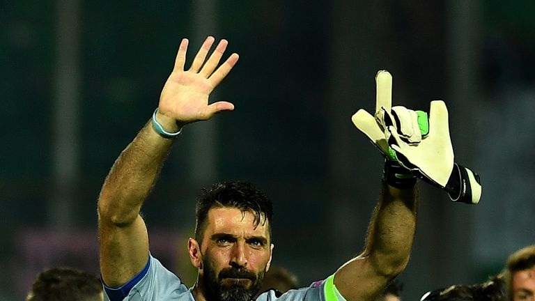 It was a landmark night for Gianluigi Buffon in the Italy goal