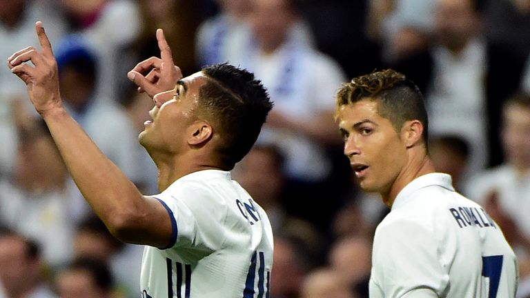 Casemiro wins the duels and tackles in midfield for Real - but can also strike from distance